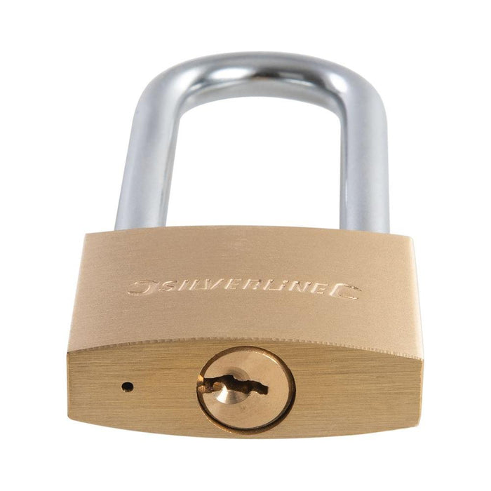 Silverline Brass Padlock 40mm Silverline - Town Tools 