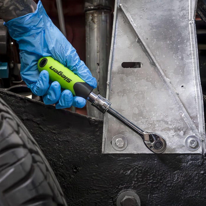 Siegen Siegen Extendable Ratchet Wrench 1/4"Sq Drive S01282 Siegen - Town Tools 