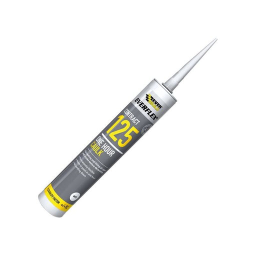 Everbuild Sika One Hour Caulk 125 White 380ml Everbuild Sika - Town Tools