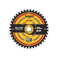 Dewalt Power Tools ELITE™ Series Framing Circular Saw Blade 165 x 20mm x 40T