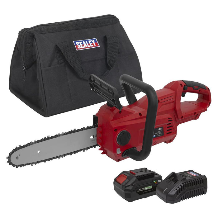 Sealey Cordless Chainsaw 25cm 20V 4Ah SV20 Series Kit CP20VCHSKIT1 Sealey - Town Tools 