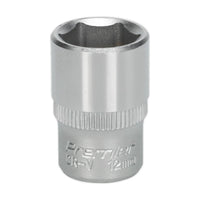 Sealey WallDrive Socket 12mm 1/4"Sq Drive S1412