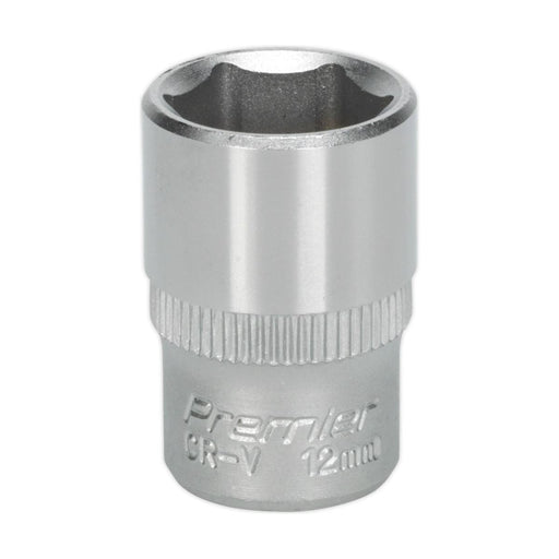 Sealey WallDrive Socket 12mm 1/4"Sq Drive S1412 Sealey - Town Tools 