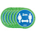 Laser Laser Tools Floor Sticker 2m Distancing 6pc x 2 61701 Laser - Town Tools 