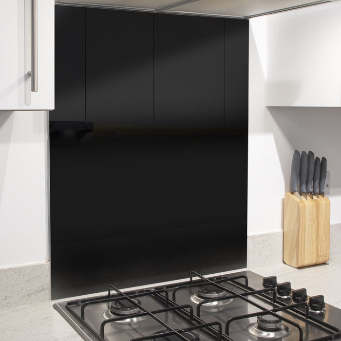 Baridi Splashback for Cooker Hoods 60 x 75cm - Black DH194