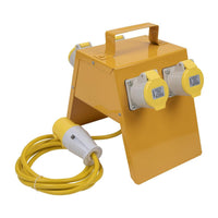 Sealey CEE 4-Way Splitter Box 1.5mm Cable 16A Plug WSSB16