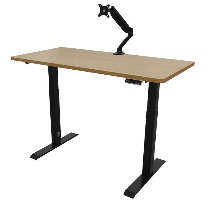 Dellonda Electric Height Adjustable Standing Desk 1400 x 700mm Dual Motor 100kg