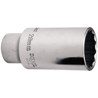 Draper HGV Diesel Injector Socket, 1/2" Sq. Dr., 28mm 21833