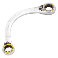 Draper Expert HI-TORQ Double Ring Ratchet Half Moon Spanner, 19 x 22mm