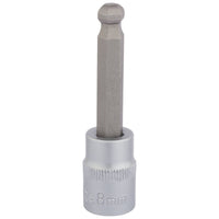 Draper Ball End Hexagonal Socket Bits, 3/8" Sq. Dr., 8mm 16291