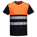 Portwest Pw3 Hi-Vis Cotton Comfort Class 1 T-Shirt S/S PW311BKYXXXL Portwest - Town Tools 