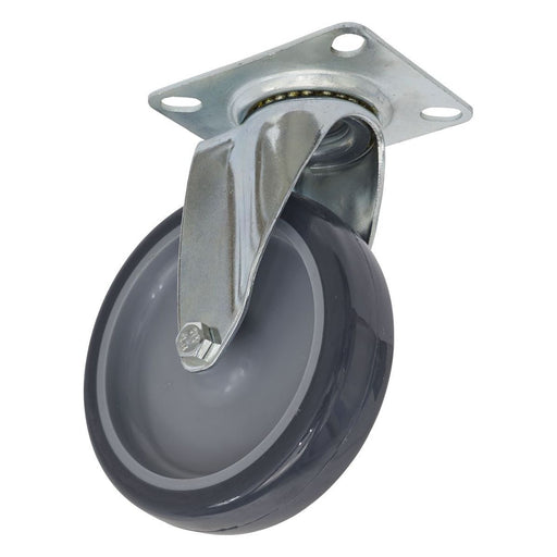 Sealey Castor Wheel Swivel Plate100mm SCW2100SP Sealey - Town Tools 