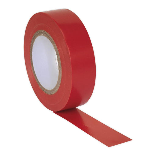 Sealey PVC Insulating Tape 19mm x 20m Red Pack of 10 ITRED10 Sealey - Town Tools 