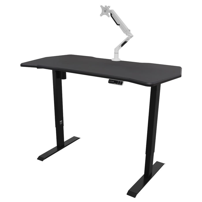 Dellonda Carbon Electric Height Adjustable Standing Desk 1400 x 700mm