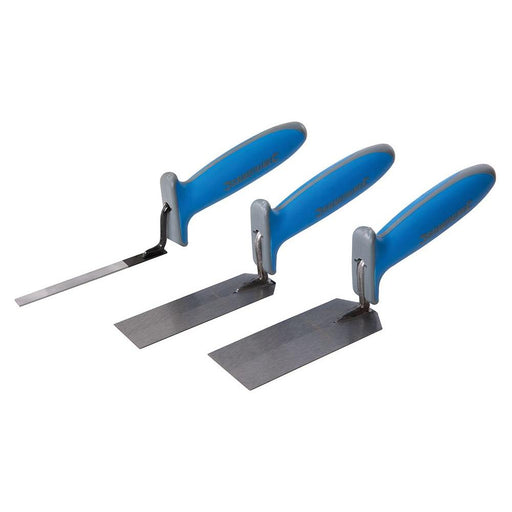 Silverline Soft-Grip Margin Trowel Set 3pce 3pce Silverline - Town Tools 