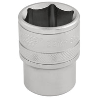 Draper 6 Point Metric Socket, 1/2" Sq. Dr., 22mm 16613
