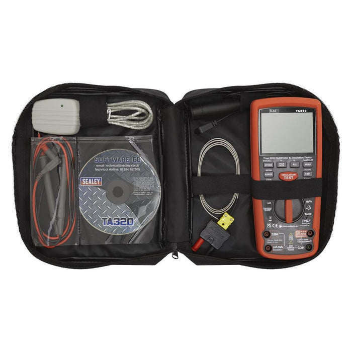 Sealey Digital Automotive Analyser/Insulation Tester Hybrid Vehicles TA320 Sealey - Town Tools 