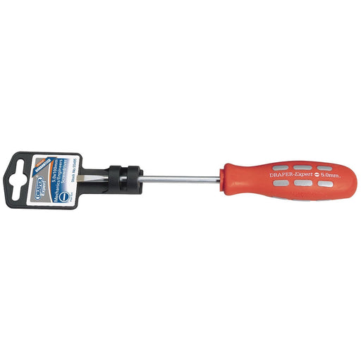 Draper Plain Slot Parallel Tip Mechanic's Screwdriver, 5 x 100mm 55495 Draper - Town Tools 