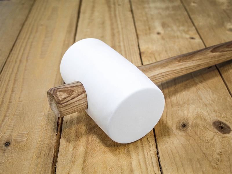 Faithfull FSC White Rubber Mallet 24oz Faithfull - Town Tools