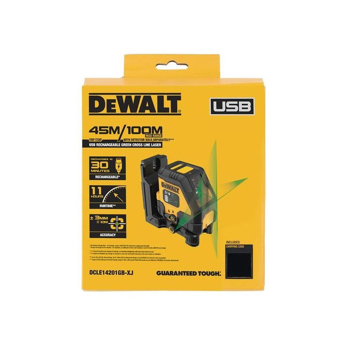 Dewalt Power Tools DCLE14201 USB Cross Line Green Beam Laser DeWALT Power Tools - Town Tools