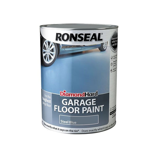 Ronseal Diamond Hard Garage Floor Paint Steel Blue 5 litre Ronseal - Town Tools