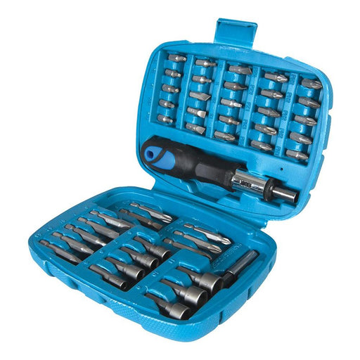 Silverline Ratchet Screwdriver Bit & Socket Set 45pce 45pce Silverline - Town Tools 