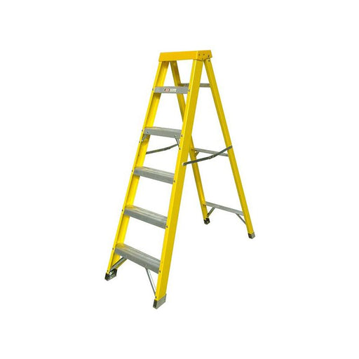 Zarges Fibreglass Swingback Steps Open, 1.60m Closed 1.78m 6 Rungs Zarges - Town Tools