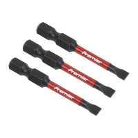 Sealey Slotted 4.5mm Impact Power Tool Bits 50mm 3pc AK8226