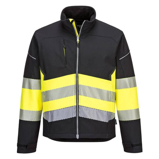 Portwest Pw3 Hi-Vis Class 1 Softshell Jacket (3L) 3XL PW375BKYXXXL Portwest - Town Tools 