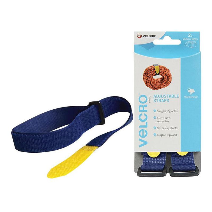 Velcro® Brand VELCRO® Brand Adjustable Straps(2) 25mm x 92cm Blue VELCRO® Brand - Town Tools