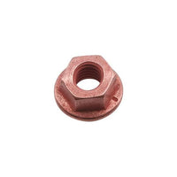 Connect Copper Flashed Nut Flanged & Self Locking M8 x 1.25 x 13mm Hex 5pc 30741
