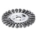 Lessmann Knot Wheel Brush 125 x 14mm 22.2mm Bore, 0.50 Steel Wire Lessmann - Town Tools