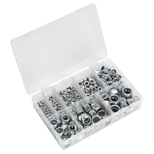 Sealey Nylon Locknut Assortment M4-M16 255pc AB033LN Sealey - Town Tools 
