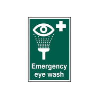 Scan Emergency Eye Wash - PVC Sign 200 x 300mm