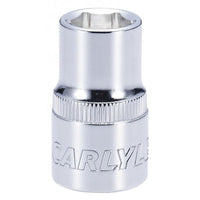 Carlyle Tools Socket - Shallow - Metric Standard - 1/2In. Dr - 13 mm