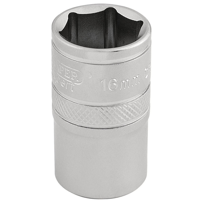 Draper 6 Point Metric Socket, 1/2" Sq. Dr., 16mm 16606 Draper - Town Tools 