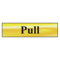 Scan Pull - Polished Brass Effect 200 x 50mm