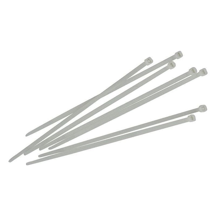 Faithfull Cable Ties White 3.6 x 150mm (Pack 100) Faithfull - Town Tools