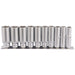 Draper Deep Socket Set on Metal Rail, 3/8" Sq. Dr. (10 Piece) Draper - Town Tools
