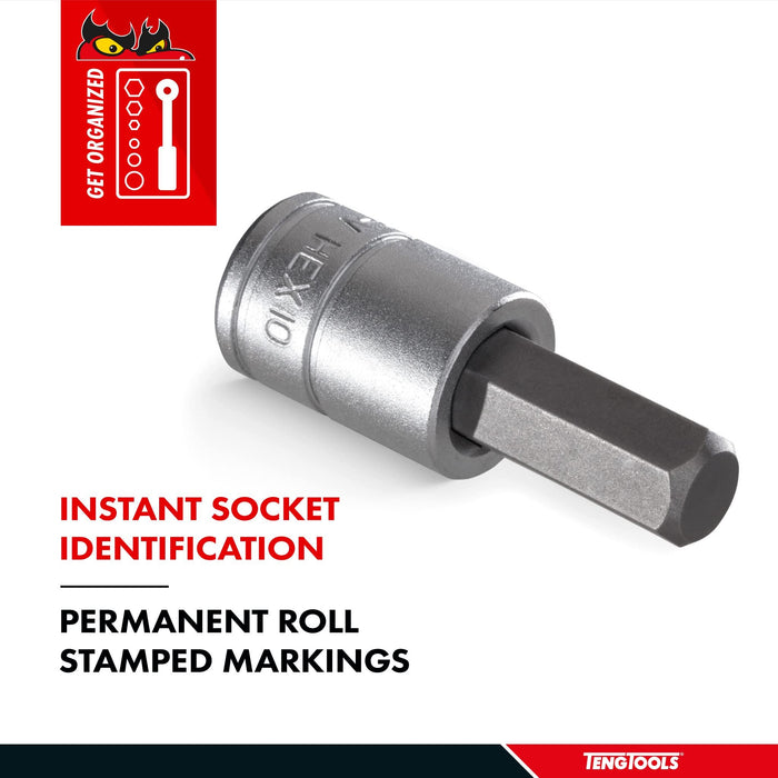 Teng Tools 1/2" Hex Bit Socket Metric 5mm Teng Tools - Town Tools 