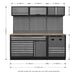 Sealey Modular Storage System Combo Pressed Wood Worktop APMSSTACK14W Sealey - Town Tools 