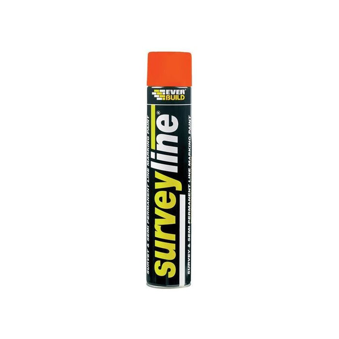 Everbuild Sika Survey Line® Marker Spray Orange 700ml Everbuild Sika - Town Tools
