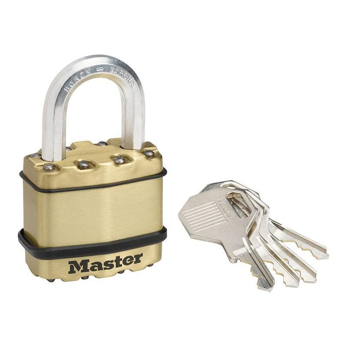 Master Lock Excell™ Brass Finish 45mm Padlock 4-Pin Master Lock - Town Tools