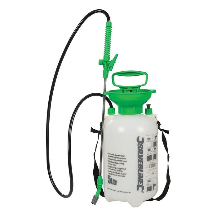 Silverline Pressure Sprayer 5Ltr 5Ltr Silverline - Town Tools 