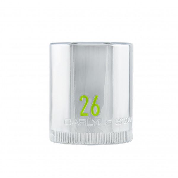 Carlyle Tools 1/2 Drive 26mm 6 Point Chrome Socket