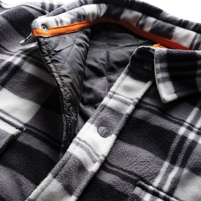 Scruffs Worker Padded Checked Shirt Black/White M Scruffs - Town Tools 
