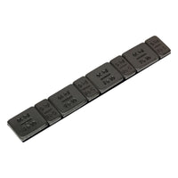 Sealey Wheel Weight 5 & 10g Adhesive Zinc Plated Steel Black Strip of 8 (4 x Eac