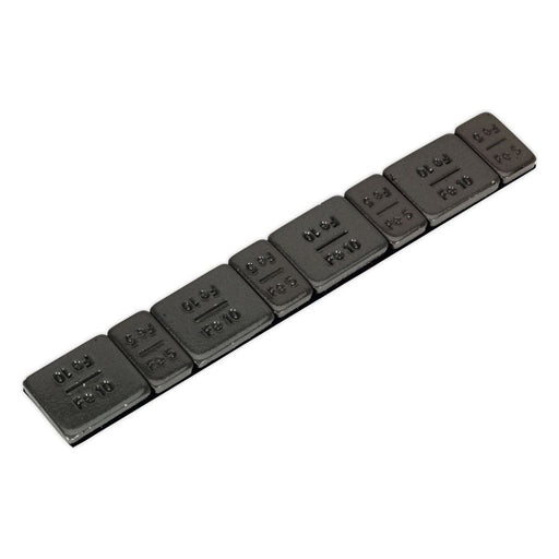 Sealey Wheel Weight 5 & 10g Adhesive Zinc Plated Steel Black Strip of 8 (4 x Eac Sealey - Town Tools 