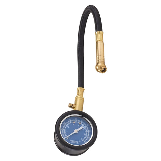 Draper Tyre Pressure Gauge with Flexible Hose 69924 Draper - Town Tools 