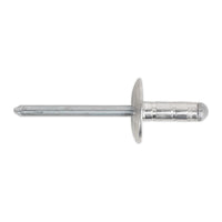 Sealey Aluminium Multi-Grip Rivet Large Flange 4.8 x 13mm Pack of 200 RM4813L